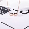 Women Fashion Jewelry Stainless Steel 8 Shape Necklace for Gift